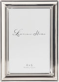 Lawrence Frames Strata Metal Picture Frame, 4x6, Silver