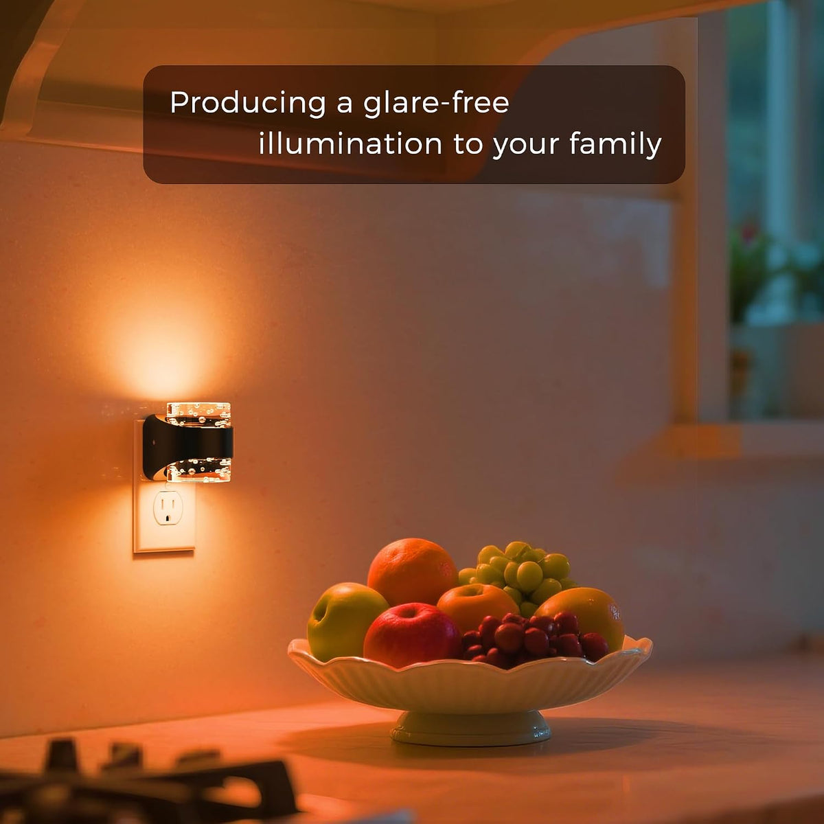 L LOHAS LED Night Light, RGB Bubble Night Lights Plug into Wall