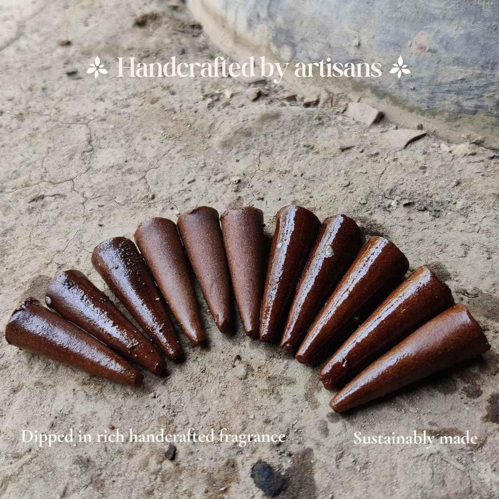 बूँद | Gulabi Dhoop - Pure Indian Rose Incense Cones