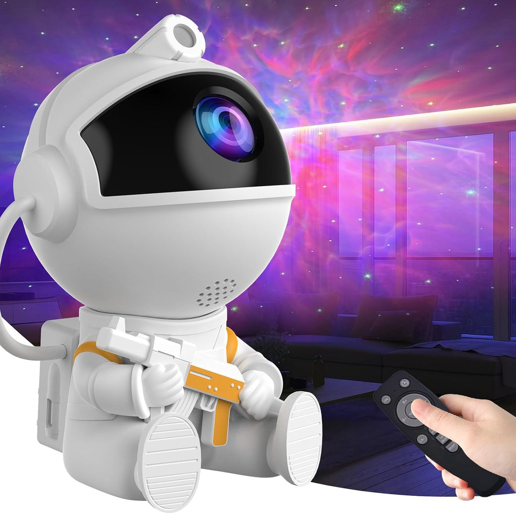 Astronaut Galaxy Night Light Star Projector, LED Decor for Bedroom Ceiling