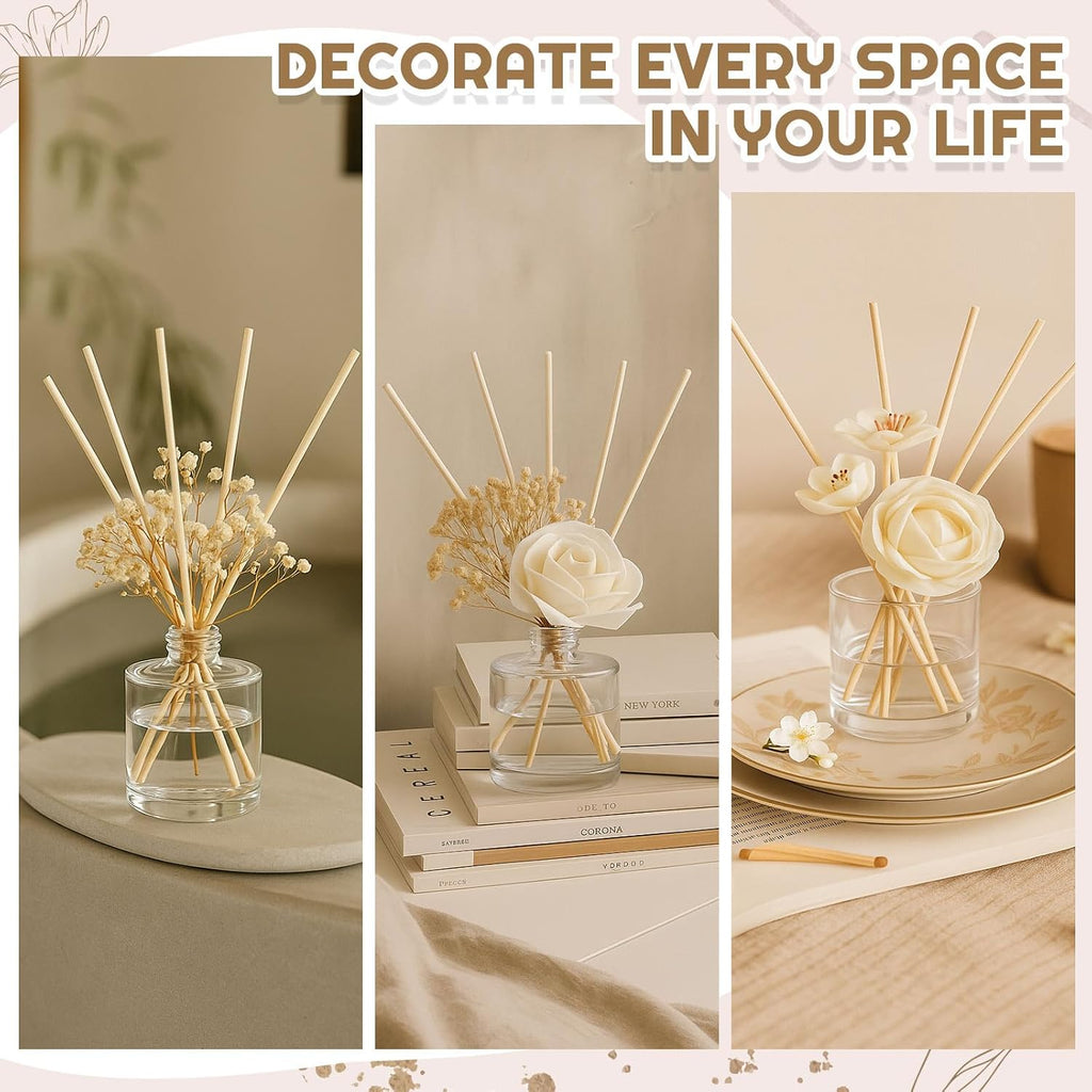 Daifunli 11 Pcs Flower Reed Diffuser Set,Elegant