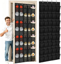 40 Over the Door Shoe Organizer, Hanging Shoe Organizer, for Closet Behind the Door Storage Holder for Entryway Bedroom Dorm, Both men's and women's shoes can be stored (Black)