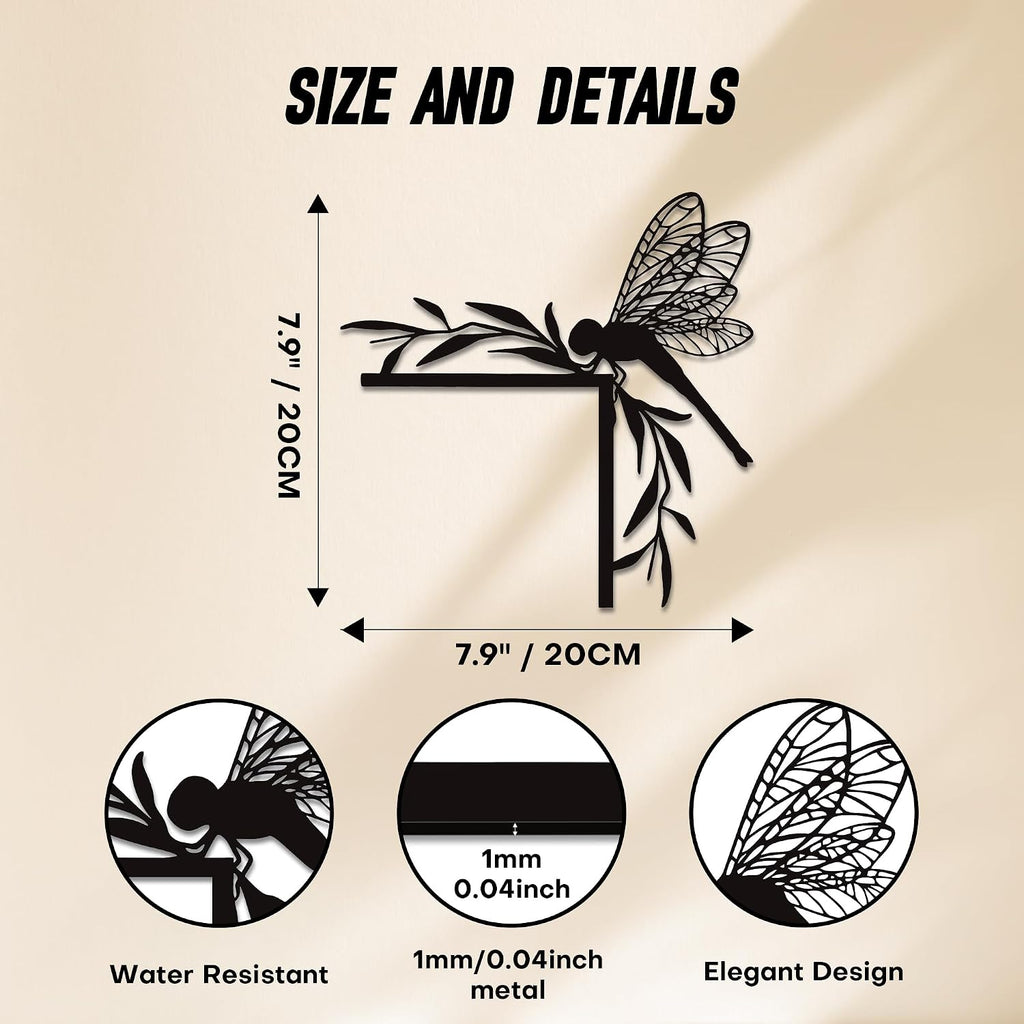 Rajukit Dragonfly Wall Art, Door Frame Decor