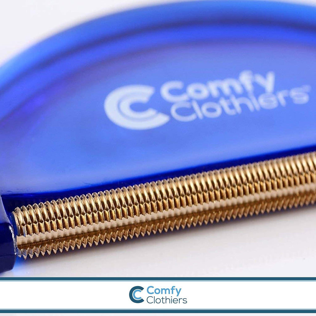 Comfy Clothiers Cashmere & Wool Comb for Sweater Care - Fabric De-Pilling Shaver & Defuzzer Tool - Precision Sweater Fuzz Remover, Cashmere Bobble Buster, and Wool Defuzzer - 5.98 x 2.99 x 0.51 Inches