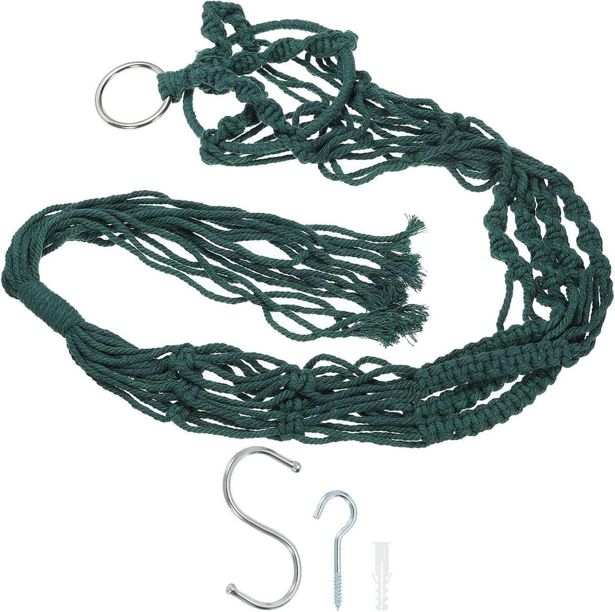 PATIKIL Macrame Hanging Planter, 35 Inch Flower Pot Hanger Green