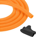 MECCANIXITY 1/4" 10ft Split Wire Loom Tubing w/Installation Tool Orange