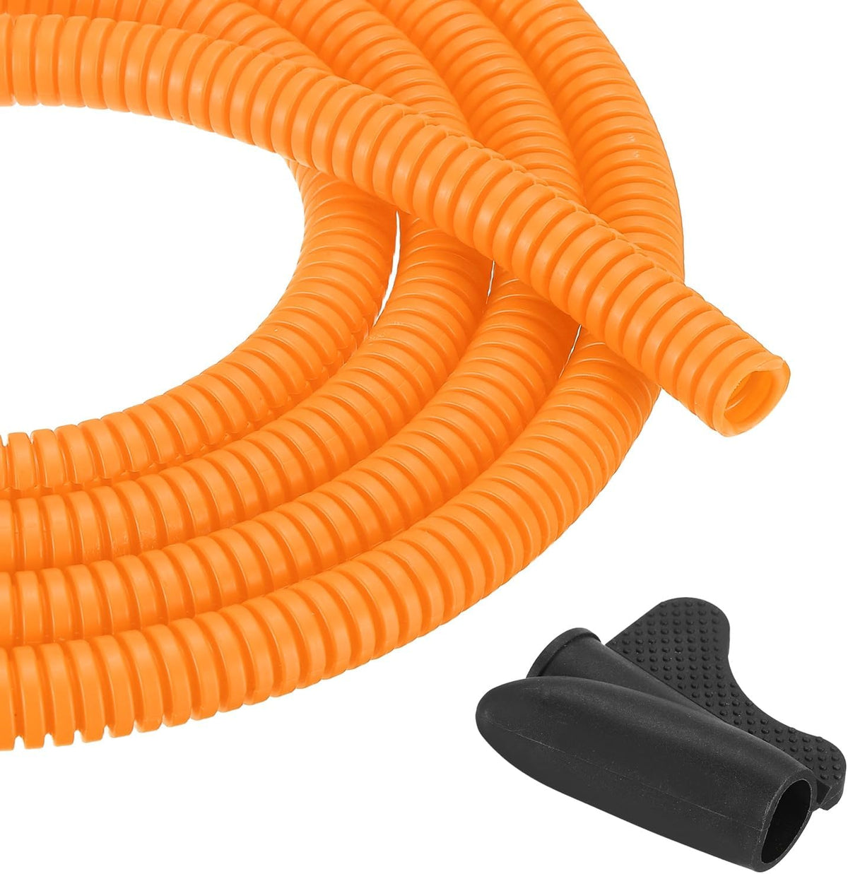 MECCANIXITY 1/4" 10ft Split Wire Loom Tubing w/Installation Tool Orange