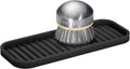 iDesign Silicone Kitchen Sink Tray, Black