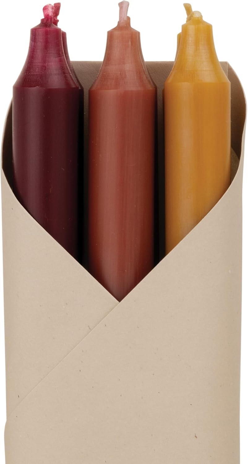 Northern Lights Candles - 12" 6pk Taper Combo - Autumn Harvest - 72744