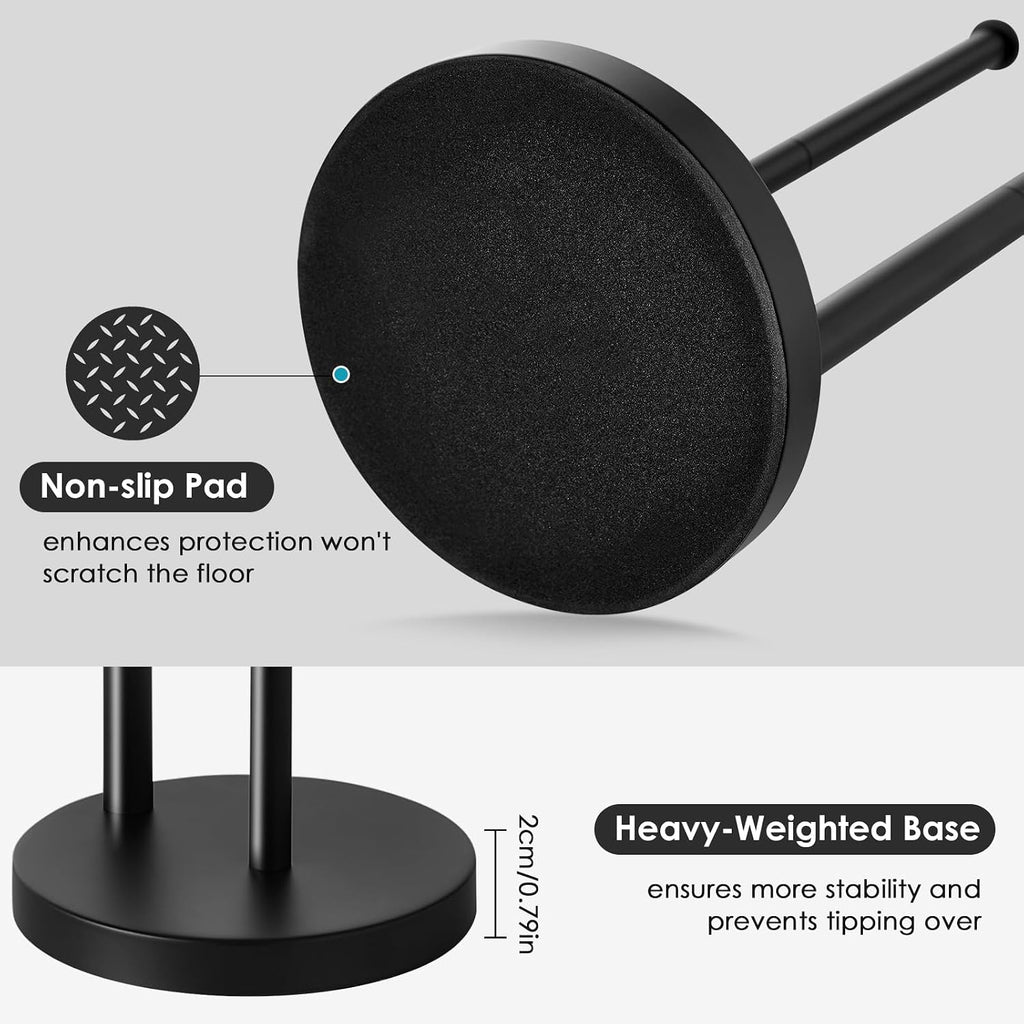 Toilet Paper Holder Stand, Bathroom Toilet Paper Stand with Large Reserve