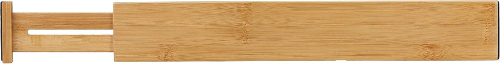 Cortesi Home Traci Natural Bamboo Spring Loaded Adjustable Drawer Dividers Set of 4