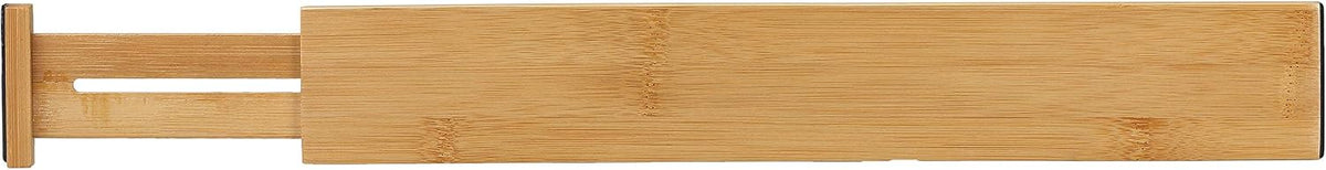 Cortesi Home Traci Natural Bamboo Spring Loaded Adjustable Drawer Dividers Set of 4