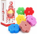 Scrub Flower Temperature-Sensitive Non-Scratch Dish Sponges, 6 Count