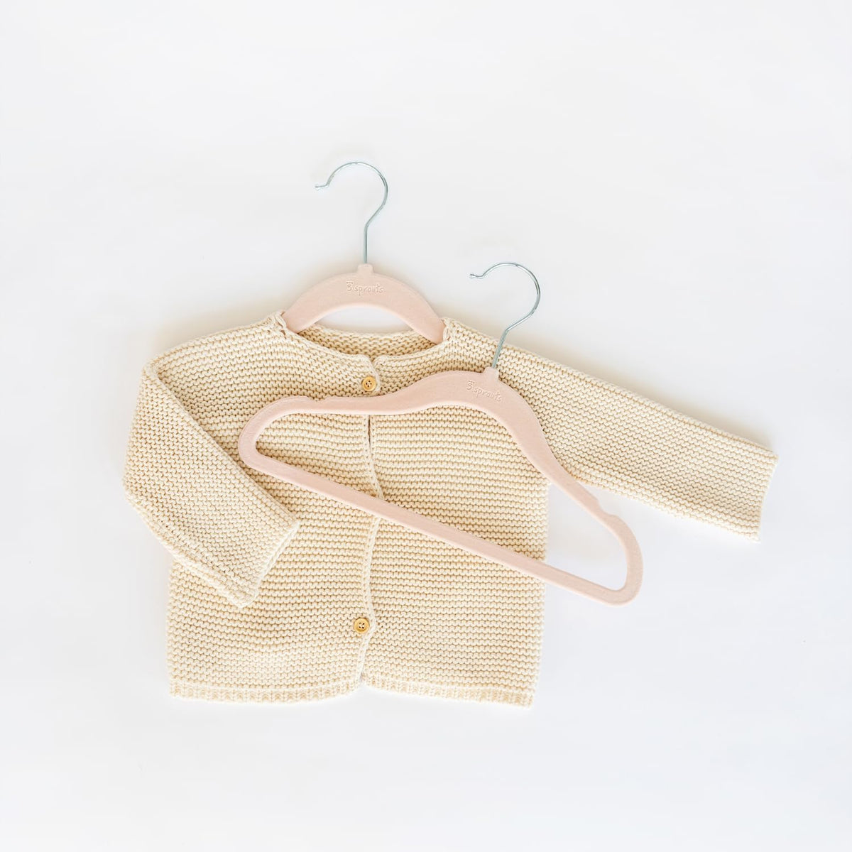 3 Sprouts Velvet Baby Hangers, Non Slip Slim, Hazelnut, 30 Pack