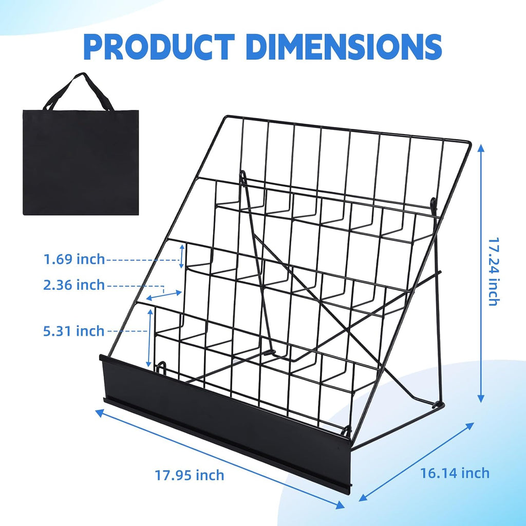 Book Display Rack with Storage Bag for Library Classroom