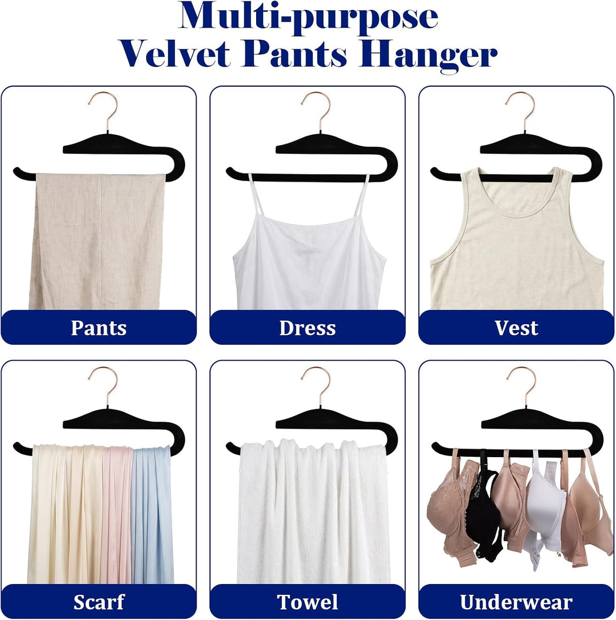 Pants Hangers 20 Pack Velvet Pants Hangers