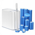 Bathroom Trash Can with Disposable Toilet Cleaning System, 96 Refills
