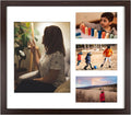 Golden State Art 14x16 Dark Brown Wood Picture Frame for 8x10 and 4x6 Photo