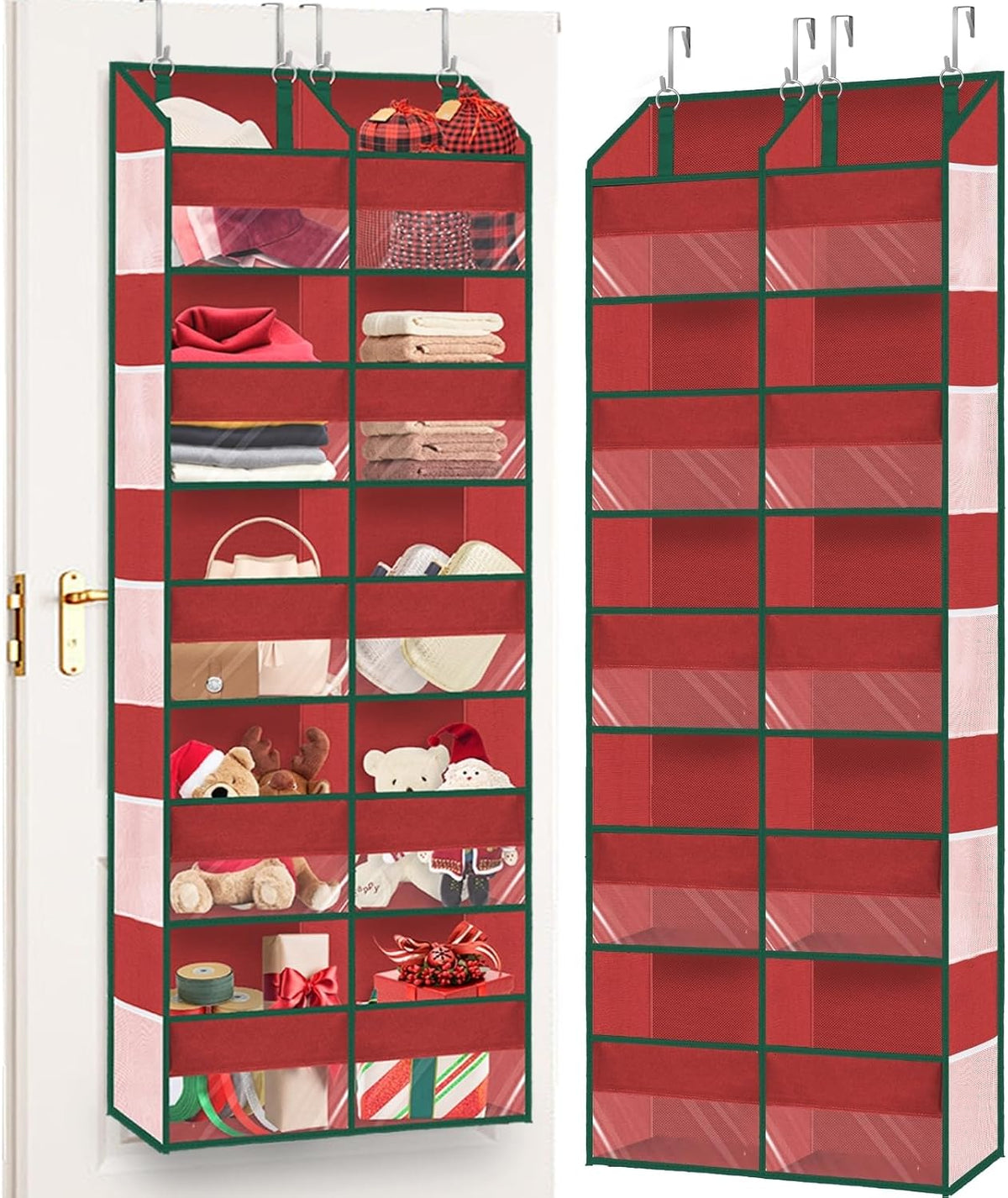 Over The Door Organizer 5 Tiers Extra Large Behind Door Storage of 10