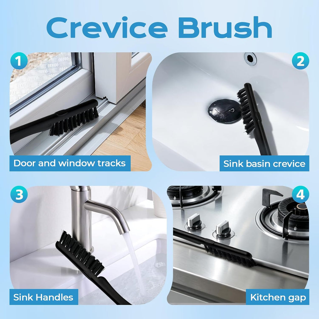 8 Pack Cleaning Brush Set Kitchen Brush Scrub Brush Set for Household