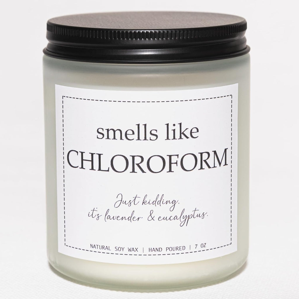 Smells Like Chloroform Candle, True Crime Gifts for Women