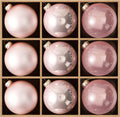 DN DECONATION Christmas Tree Decorations Ball, Pink Glass Christmas Ball