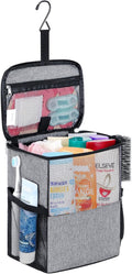 Lifewit Mesh Shower Caddy Bag, Hanging Shower Organizer, Medium, Grey
