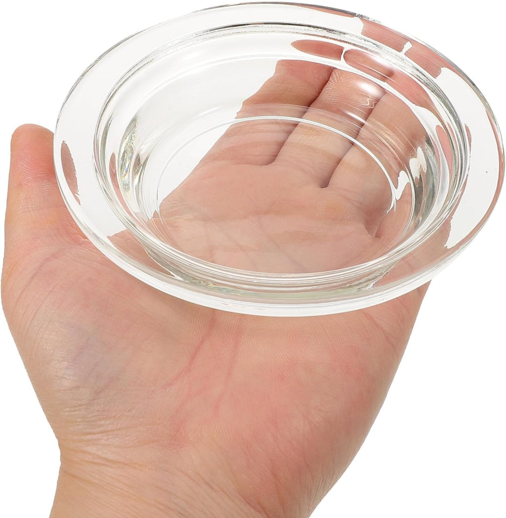 2 Pack Wax Warmer Replacement Dishes, 4.5in Glass Wax Melt Trays