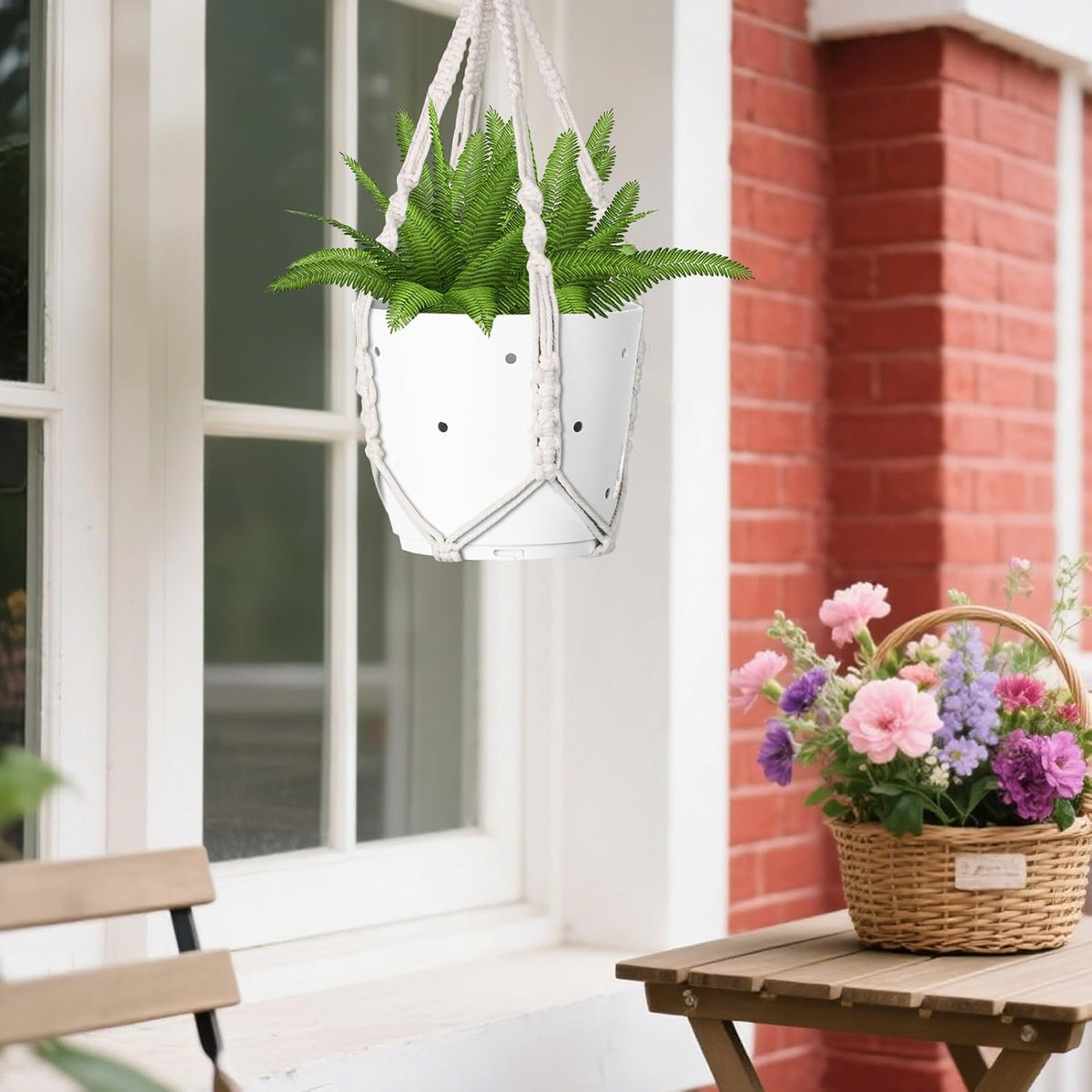 garini 2 Pack 20Inch Macrame Plant Hanger Rope to Hang Flower Pot Plant