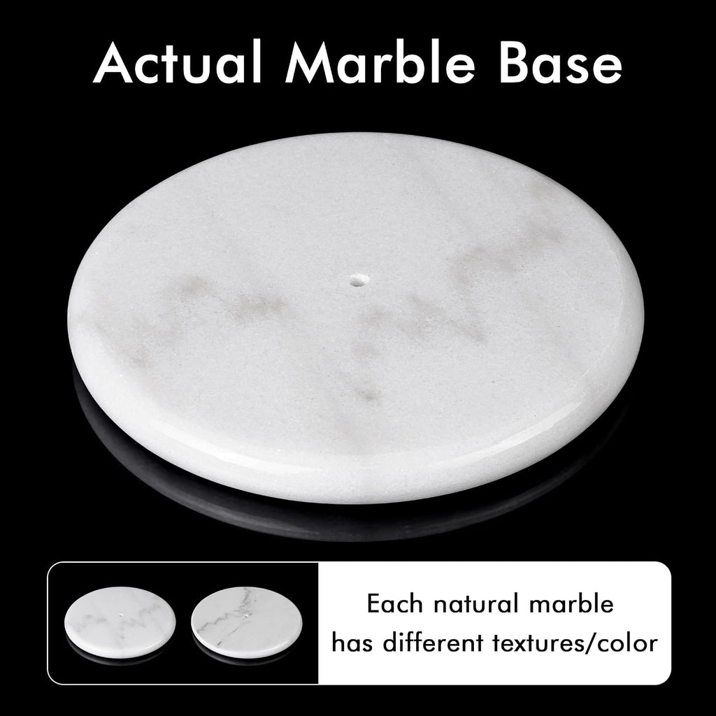 KES Black Toilet Paper Holder Stand Freestanding Toilet Paper Stand for Bathroom Tissue Roll Holder with Marble Base, 18/8 Stainless Steel Matte Black, BPH284S1-BK