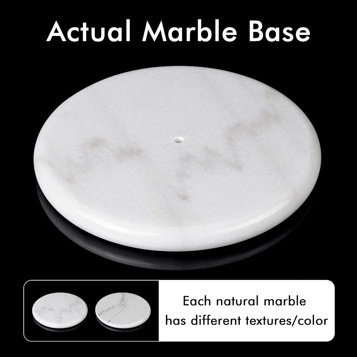 KES Black Toilet Paper Holder Stand Freestanding Toilet Paper Stand for Bathroom Tissue Roll Holder with Marble Base, 18/8 Stainless Steel Matte Black, BPH284S1-BK