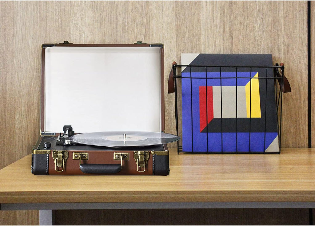Magazine Rack Magazine Holder Storage Organizer Bin for Magazines, Books or Vinyl Record Album Storage, Black
