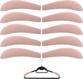 10pcs Velvet Hanger Shoulder Pads Forms Shapers, Non-Slip Cute Flocking Protectors Cushion, ONLY for Velvet Hangers with 0.18-0.2" Thickness, for Home Hotel Dorm Closet Wardrobe Accessories