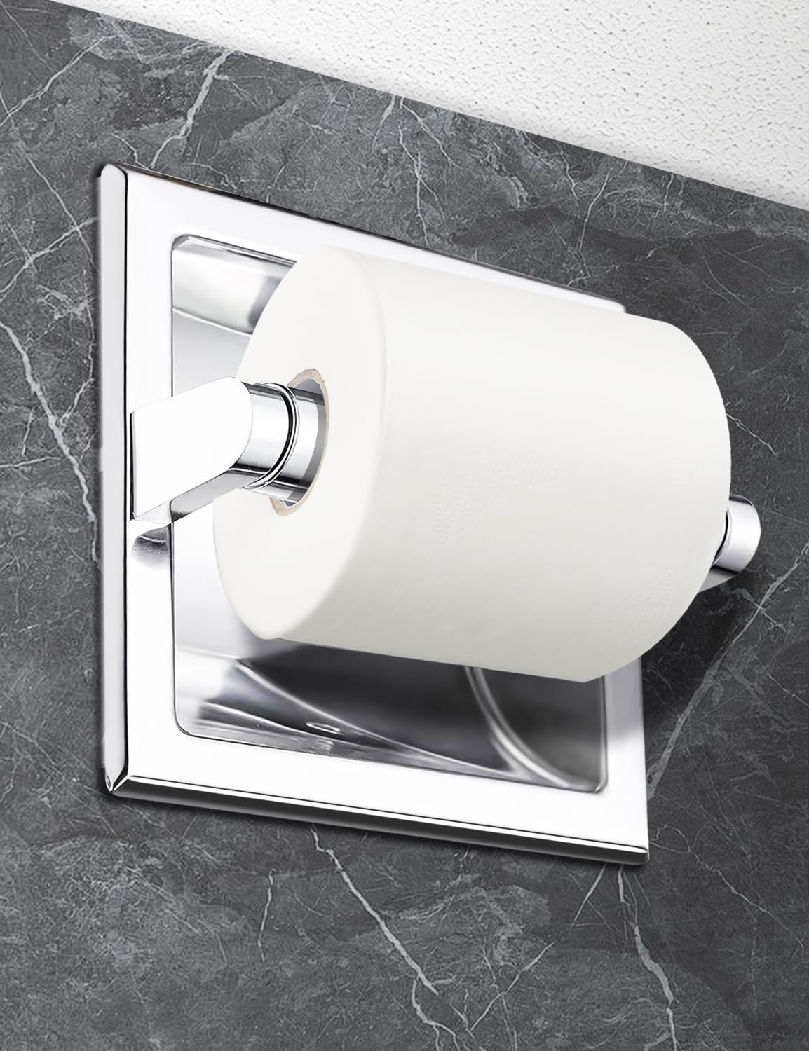 Toilet Paper Holder Roller Replacement, 2Pcs 6.5inch Plastic Toilet Paper Spring Rod Toilet Tissue Holder Replacement Spindle Replacement Rod fits Extra Large Bathroom Tissue Rolls (Silver)