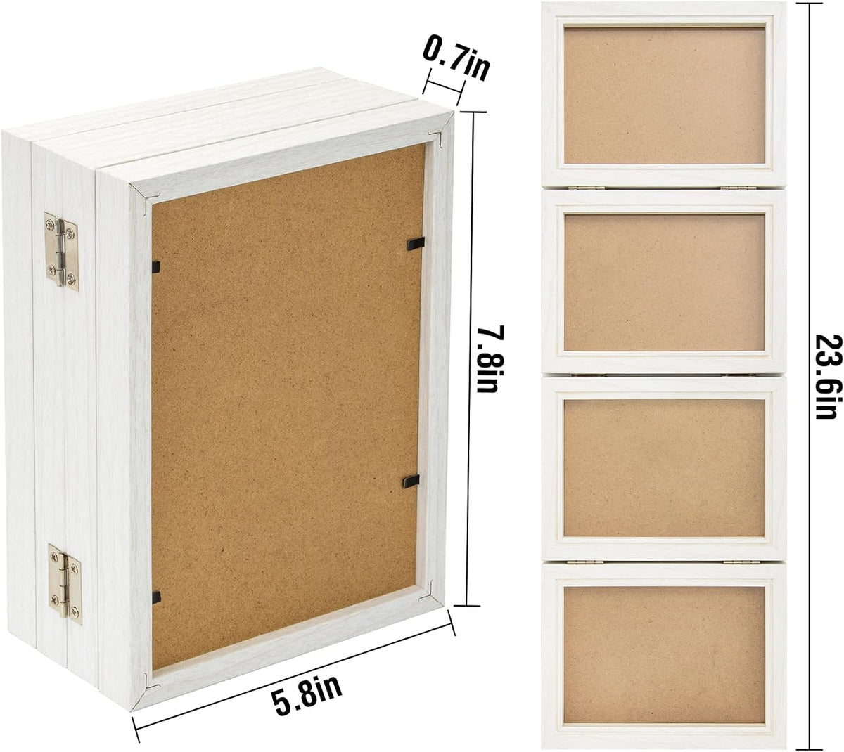 5x7 Back To School Picture Frame 4 Hinged Photo Frame with 4 Openings