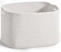 ICERZCZ Woven Cotton Rope Baskets for Gifts Empty, 15×11×9.5 Off White