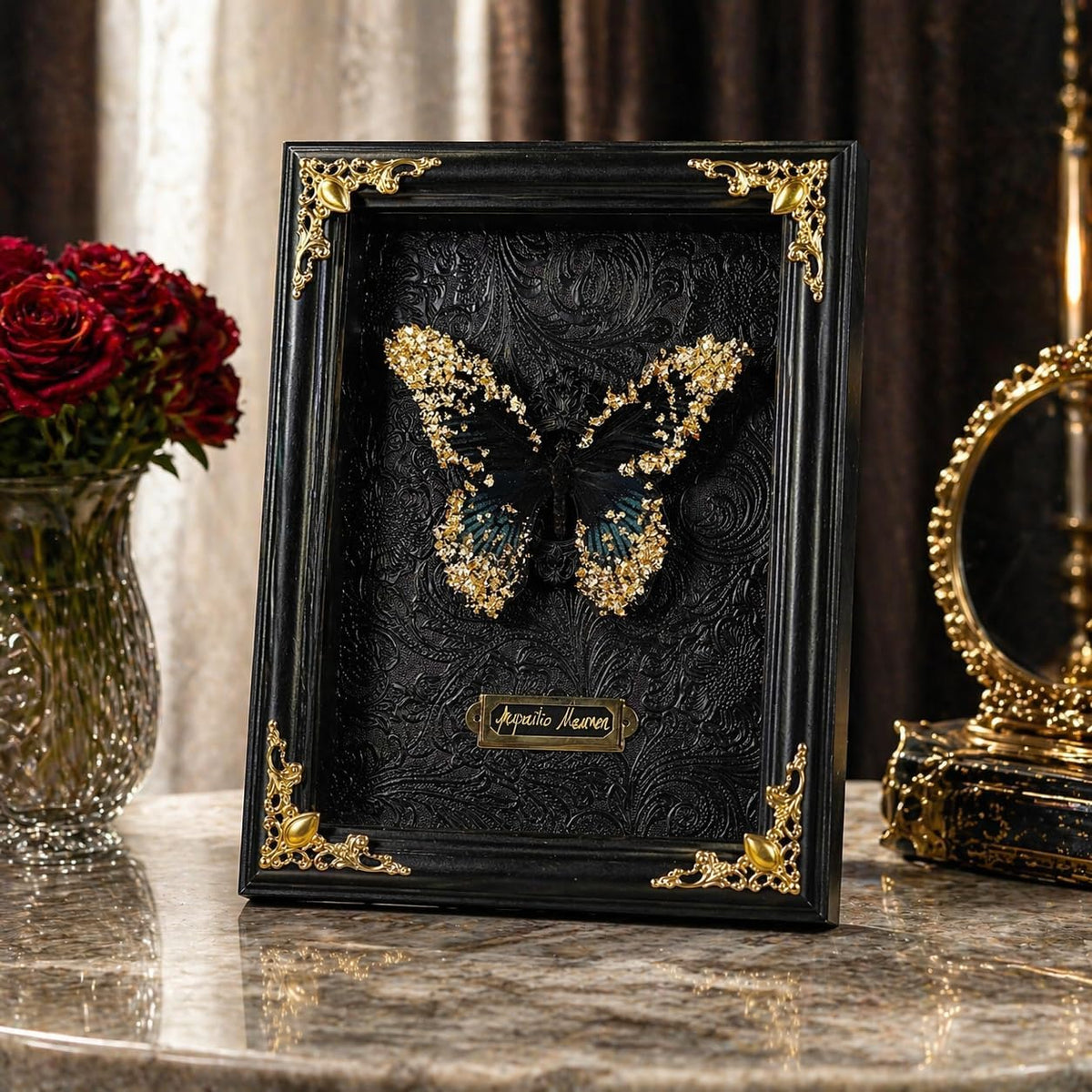 Real Handmade Taxidermy Butterfly Framed Handcrafted Art Processing