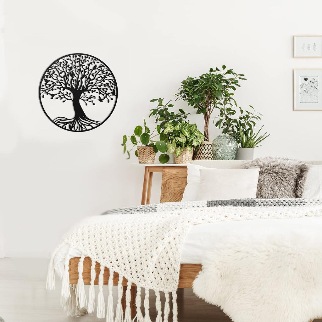 Demissle Tree of Life Metal Wall Art 11.8 Inch Wall Hanging Decor