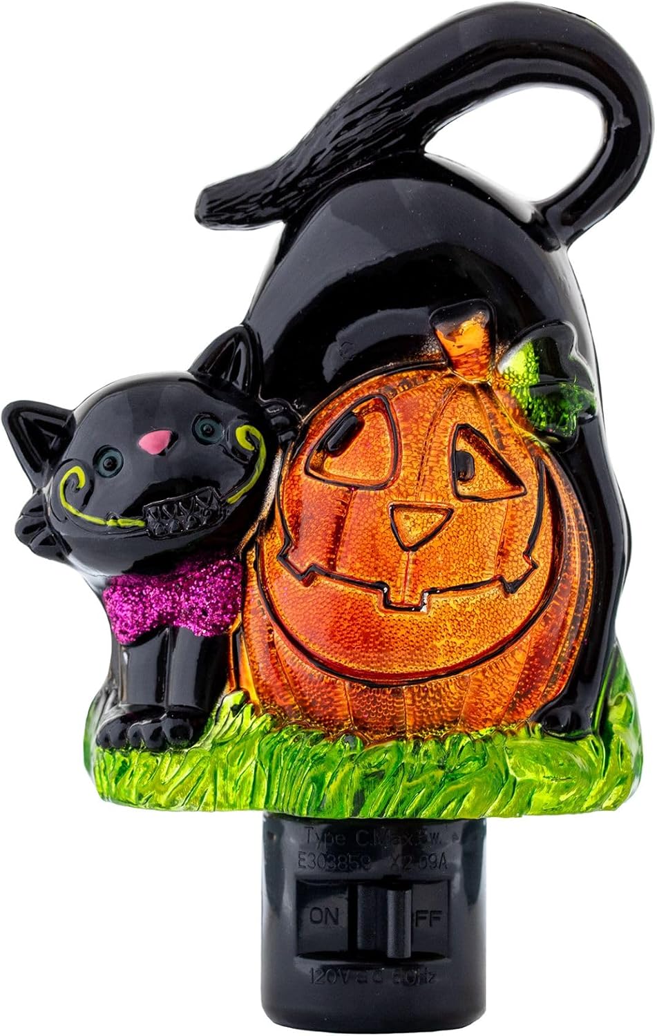 Novelty Lights LED Pumpkin & Black Cat Halloween Decoration Night Light