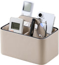Remote Control Holder, Portable Desk Remote Organizer, Beige