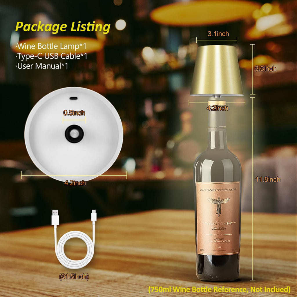2025 New Wireless Bottle Lamp - LED Bottle Lights for Liquor & Wine Bottles