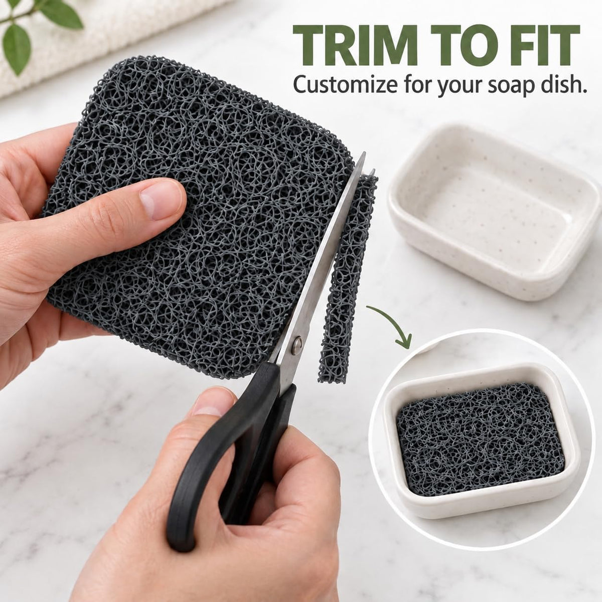 4 Pack Soap Saver Pads for Bar Soap, 4.5 x 3 Inch Soap Lifter Pads, Quick Drain Soap Holder for Soap Dish, Kitchen Sink, Bathroom, Shower and Bathtub, Gray