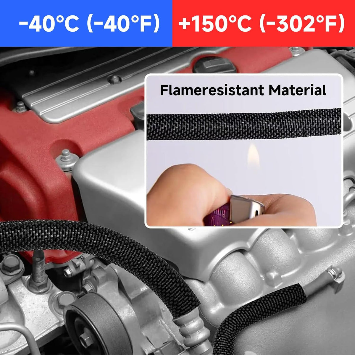 10ft 1/2 inch Cord Protector Wire Loom Tubing Cable Sleeve Split Sleeving for USB Cable, Cable Management for Computer Electrical Wire Power Cord Audio Video Cable, Black