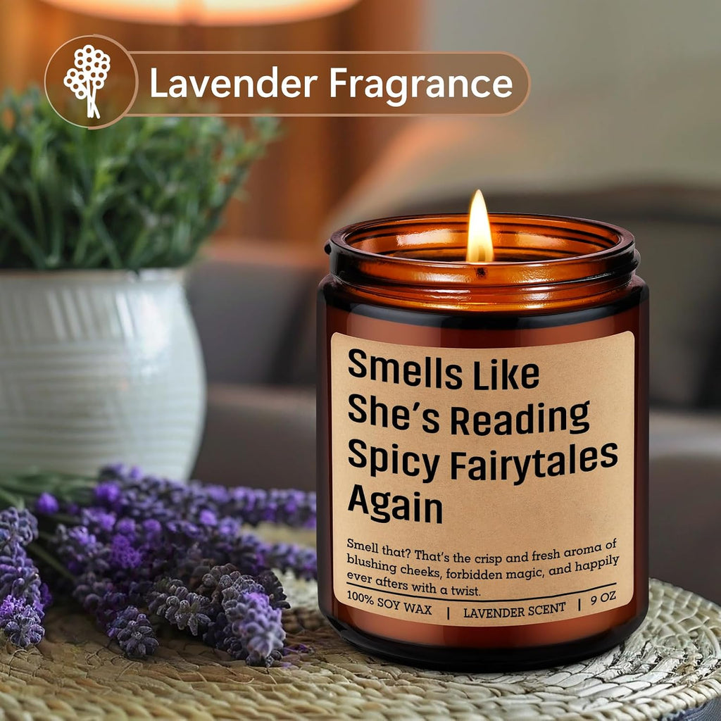 LEADO Candle, Spicy Book Lover Gifts for Women, Romantasy Book Lovers Gifts