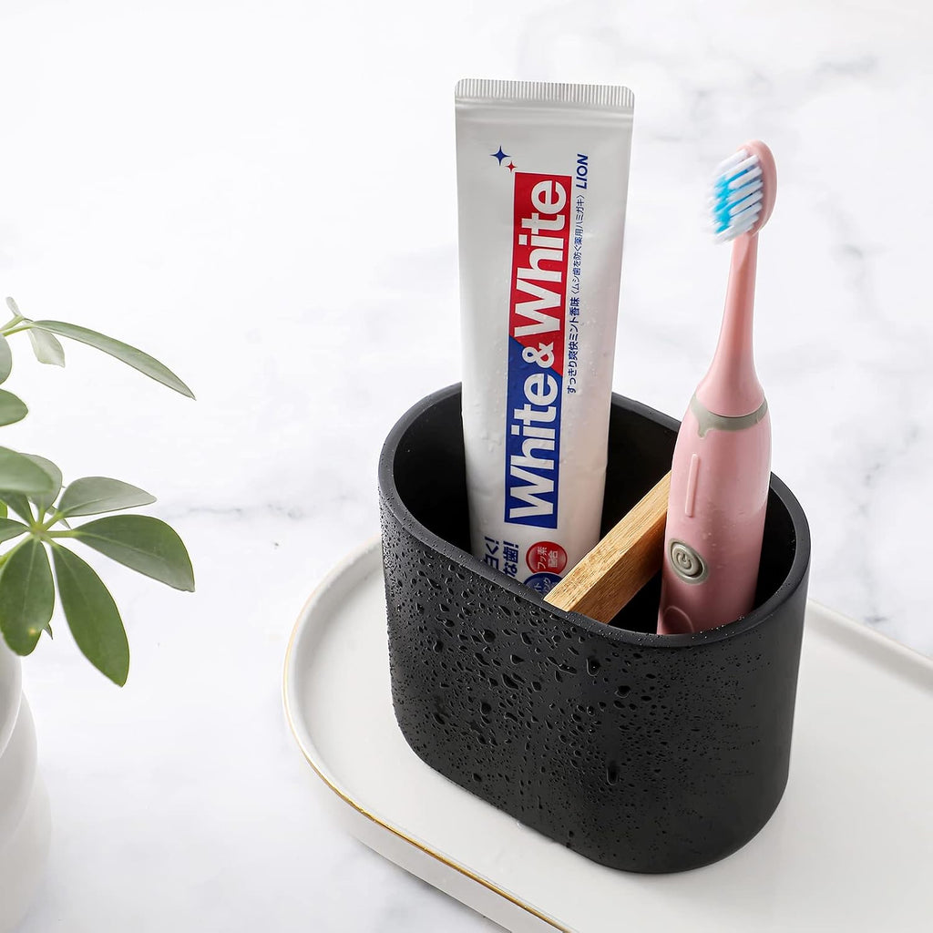 Resin Toothbrush Holders for Bathrooms, Electric Toothbrush Holder, Black