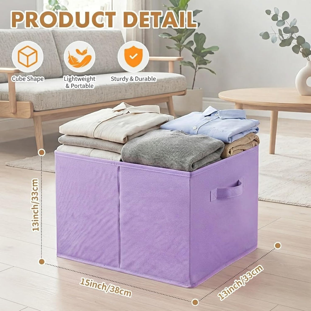 ShellKingdom Storage Bins, Foldable Fabric Storage Cube, 13X15X13 INCH