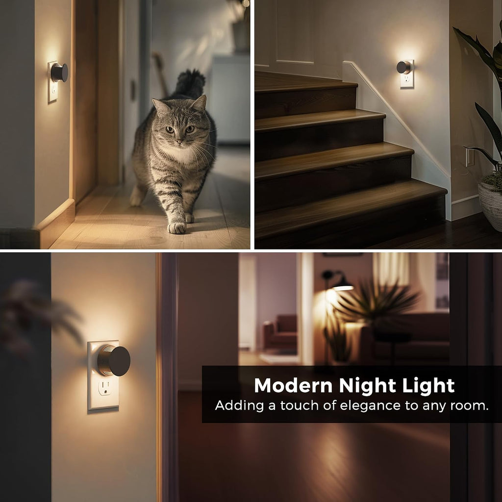 L LOHAS LED Night Lights Plug into Wall,[2-Pack] Plug in Night Light with