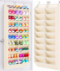 UVIAHOMI 20-30 Pairs Over the Door Shoe Organizer, 20 Breathable Pockets