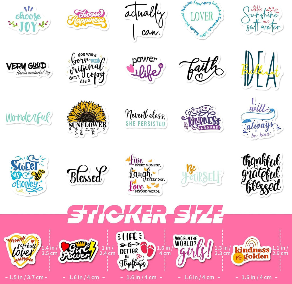Pink Bedside Shelf Organizer - Wall Mount Phone Holder with Glasses Hook & 50 Motivational Stickers for Girls Bedroom Dorm Decor
