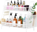 VITVITI 2 Tier Bathroom Countertop Organizer, Vanity Storage Shelf, White